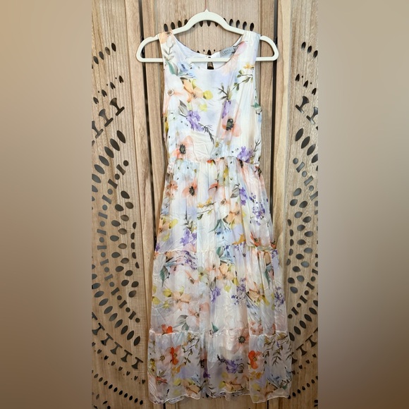 Lara G. Silk Blend Floral Maxi Dress - Picture 1 of 6